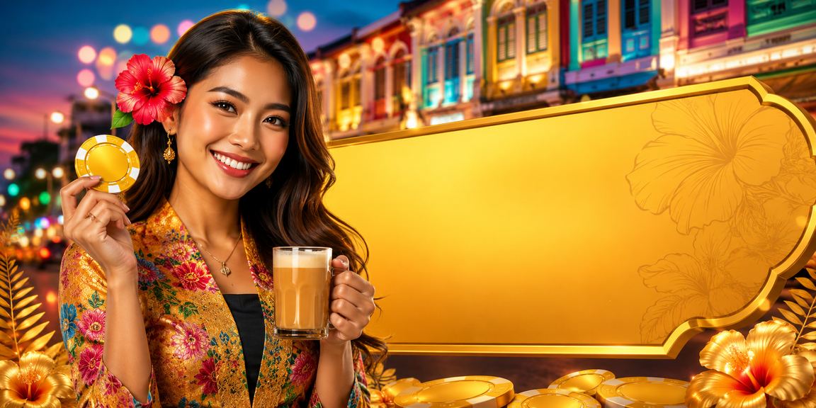 Suasana hiburan kasino mewah di Penang dengan permainan meja Baccarat